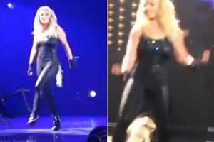 VIDEO: A Britney Spears se le cayó el cabello en pleno concierto