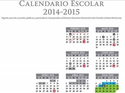 Vacaciones y días festivos de la SEP para 2015