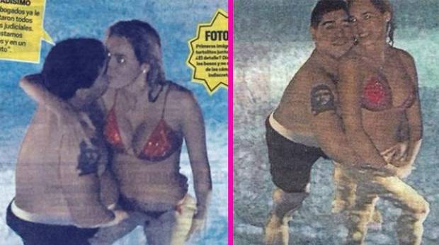 La Mano de Dios de Maradona captada en las partes íntimas de su novia