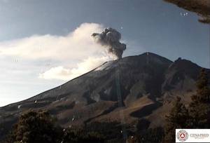 Popocatépetl presenta baja actividad con 34 exhalaciones