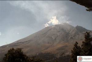Popocatépetl concluye nuevo tren de exhalaciones