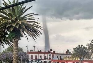 FOTOS: Tornado y granizada pasan sin dejar daños en Ciudad Serdán