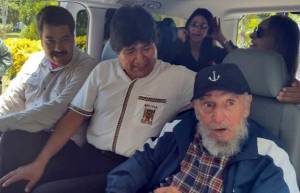 Fidel Castro celebra cumpleaños 89 con Evo Morales y Maduro