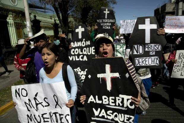Huelga cívica de dos días contra Grupo México en Perú