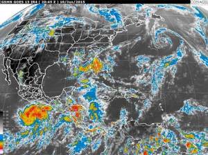 SMN alerta por depresión tropical 3-E en el Pacífico