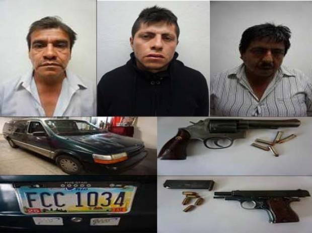 PGJ detiene a delincuentes que robaron a mano armada comercio de Puebla
