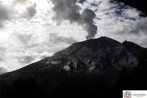 Popocatépetl emite 61 exhalaciones y explosiones moderadas