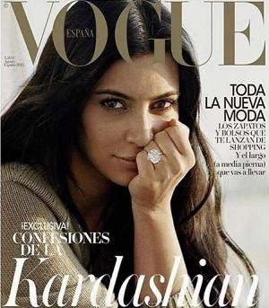 Kim Kardashian sin maquillaje para Vogue