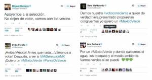 PAN, PRD y Morena exigen al INE investigar al Verde por lavado con tuits de famosos