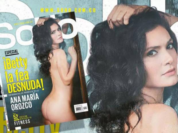 Ana María Orozco Arsitizábal, Betty la Fea, al desnudo en la revista Soho