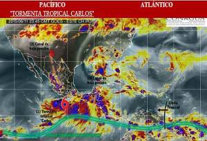 Puebla y siete estados más en alerta por tormenta tropical “Carlos”