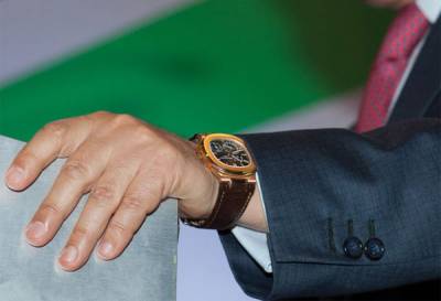 FOTOS: César Camacho y su reloj de 500 mil pesos