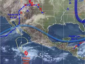 Frentes fríos 9 y 10 golpearán al estado de Puebla