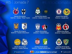Horario de partidos de la Jornada 7 de la Liga MX