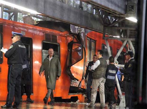 Tras choque de trenes, muere trabajador del Metro en maniobras