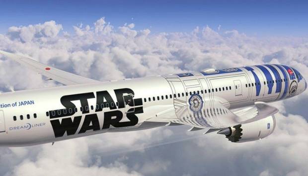 Aerolínea japonesa lanzará Jet rotulado como R2-D2 de Star Wars
