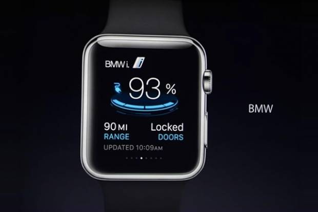 Apple Watch puede controlar funciones de vehículos BMW