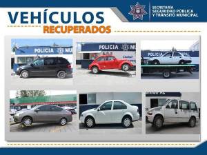SSPTM recupera 12 vehículos con reporte de robo en Puebla