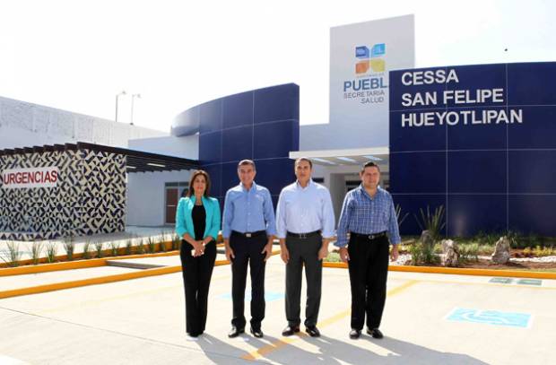 RMV y Gali inauguran centro de salud en San Felipe Hueyotlipan