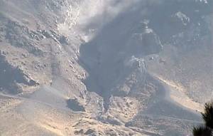VIDEO: Captan derrumbe en ladera norte del Popocatépetl