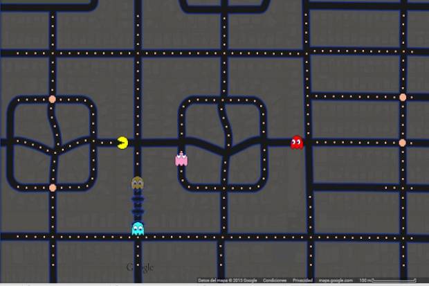 Pac-Man invade Google Maps por el Día de las Bromas