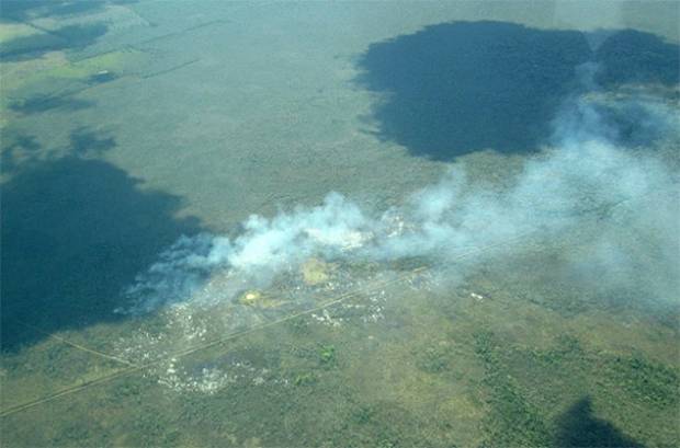 Incendio amenaza la reserva de la biosfera en Calakmul