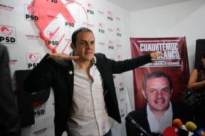 Cuauhtémoc Blanco se registró como precandidato del PSD a la alcaldía de Cuernavaca