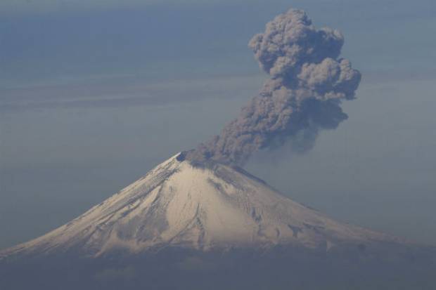 Popocatépetl: en sobrevuelo detectan domo 55