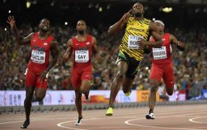 Usain Bolt, campeón mundial de los 100 metros en Beijin