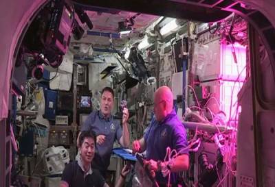 VIDEO: Astronautas cenan la primera “lechuga espacial”