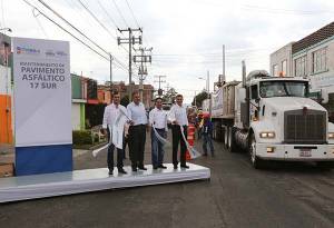 Alcalde de Puebla inicia relaminación de la avenida 17 sur, de 2 a 35 Poniente