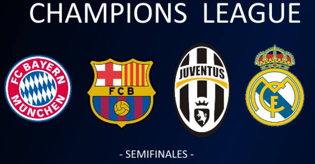 Barcelona-Bayern Munich y Juventus-Real Madrid, las semis de la Champions League