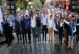 Moreno Valle acude a cierre de campaña de candidato del PAN en Tlaxcala