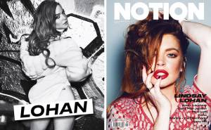 FOTOS: Lindsay Lohan, sensual para la revista Notion