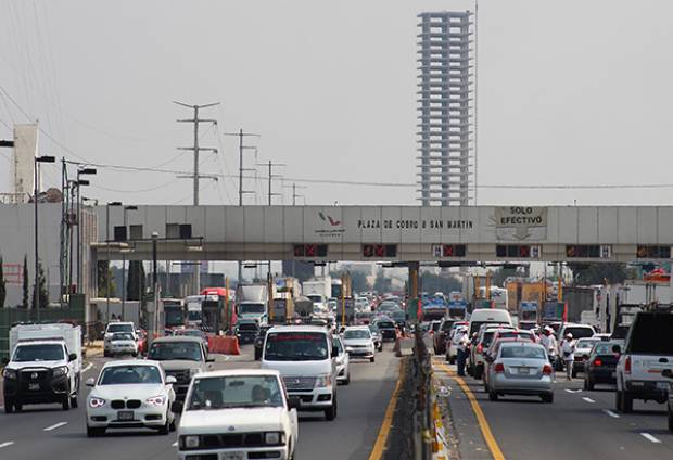 Incrementó en Semana Santa 22% aforo vehicular sobre la México-Puebla