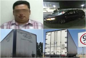 Policía de Puebla localizó cajas de tráiler y vehículo robado; hay una persona detenida