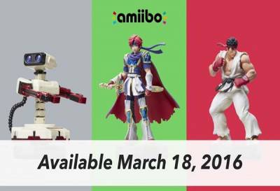Figuras amiibo de Ryu, Roy, y R.O.B. llegarán el proximo año