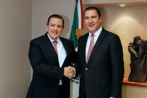 Moreno Valle se reúne con Fernando Galindo, subsecretario de Hacienda