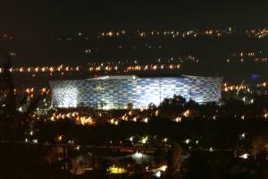 FOTOS: Así se ve el nuevo estadio del Puebla con iluminación nocturna