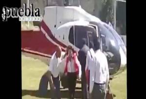 Destapan video de Blanca Alcalá aterrizando en helicóptero