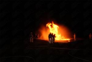 FOTOS: Simulan incendio en un avión del Aeropuerto de Puebla