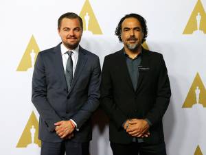 González Iñárritu y Leonardo DiCaprio acudieron a desayuno previo al Oscar 2016