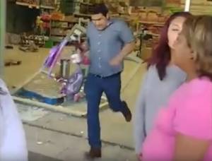 Captan a empleado de Conagua en saqueo a supermercado de Puebla