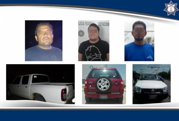 Cayeron tres sujetos en posesión de vehículos robados en Puebla