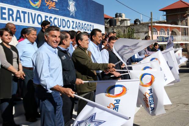 Tony Gali pone en marcha Escudo Zaragoza en Teziutlán