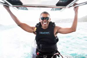 VIDEO: Así pasa sus vacaciones Obama en una isla privada del Caribe
