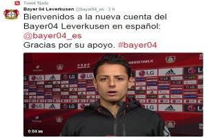 Bayer Leverkusen estrenó cuenta Twitter en español, Chicharito dio la bienvenida