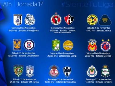 Liga MX: Consulta los partidos y horarios de la última fecha