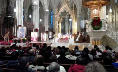 Celebran a la Guadalupana en la Catedral de San Patricio en NY
