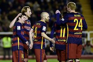 Barcelona y Messi golearon 5-1 al Rayo Vallecano